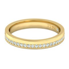 Bella Women's Wedding Band in 18kt Yellow Gold