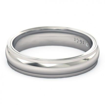 Sempre Men's Wedding Band in Platinum 950 AU