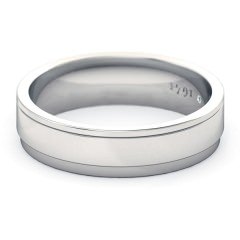 Bella Men's Wedding Band in 18kt White Gold